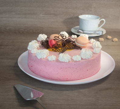 Entremet framboise cœur citron artisanal Angoulême – biscuit cuillère, pâtisserie Charente