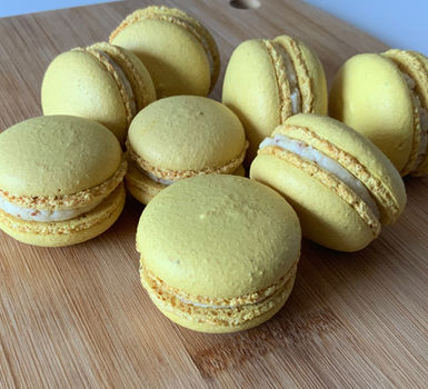 Macarons Ananas artisanaux Angoulême – ganache exotique fondante, macaron fait maison Charente
