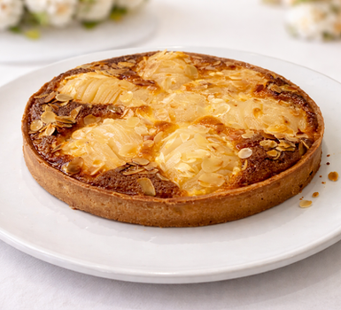 Tarte Bourdaloue artisanale Angoulême – crème d'amande et poires, tarte classique Charente